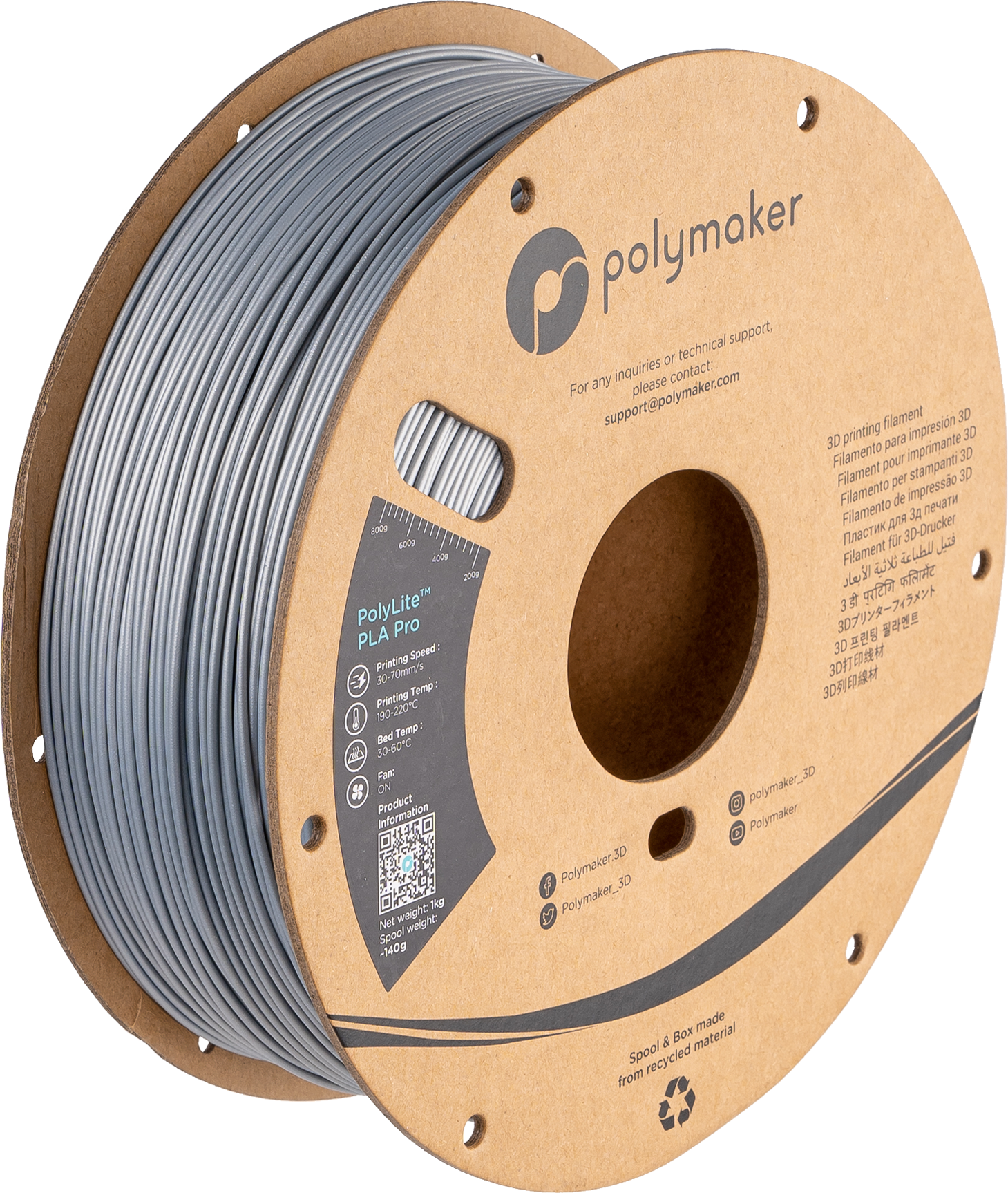 PolyLite™ Metallic PLA Pro