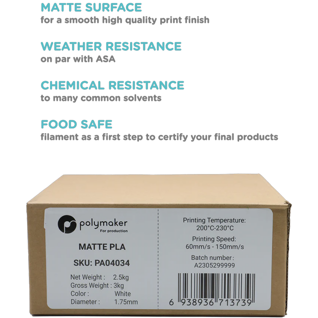 Matte PLA for Production
